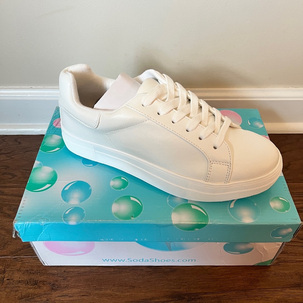 Soda Shoes White Sneakers, Never Worn